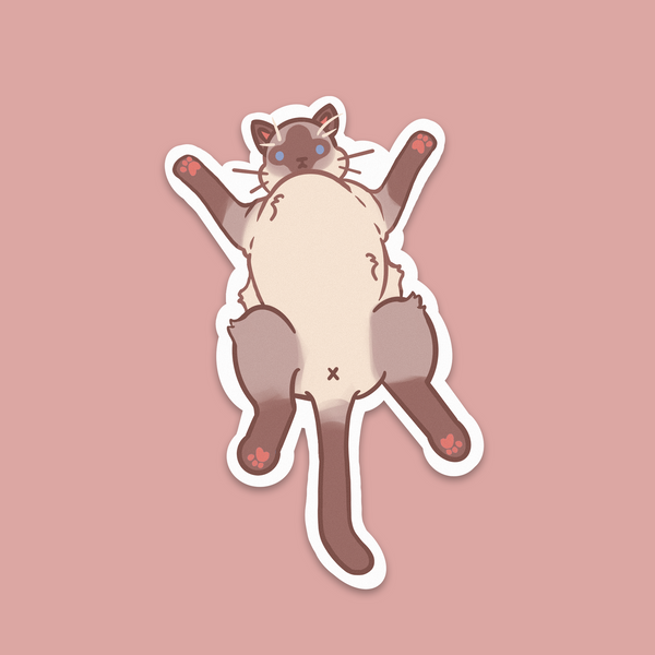 Kitty Belly Sticker